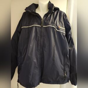 Mist Mountain Navy Nylon, Lined Jacket. Size M